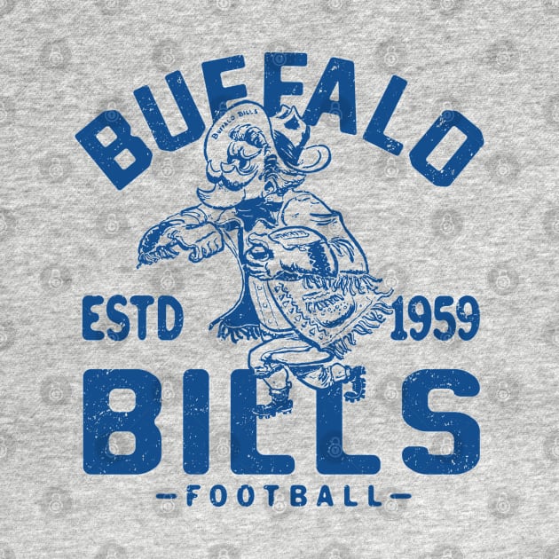 Vintage Buffalo Bills 2 by Buck Tee Originals by Buck Tee